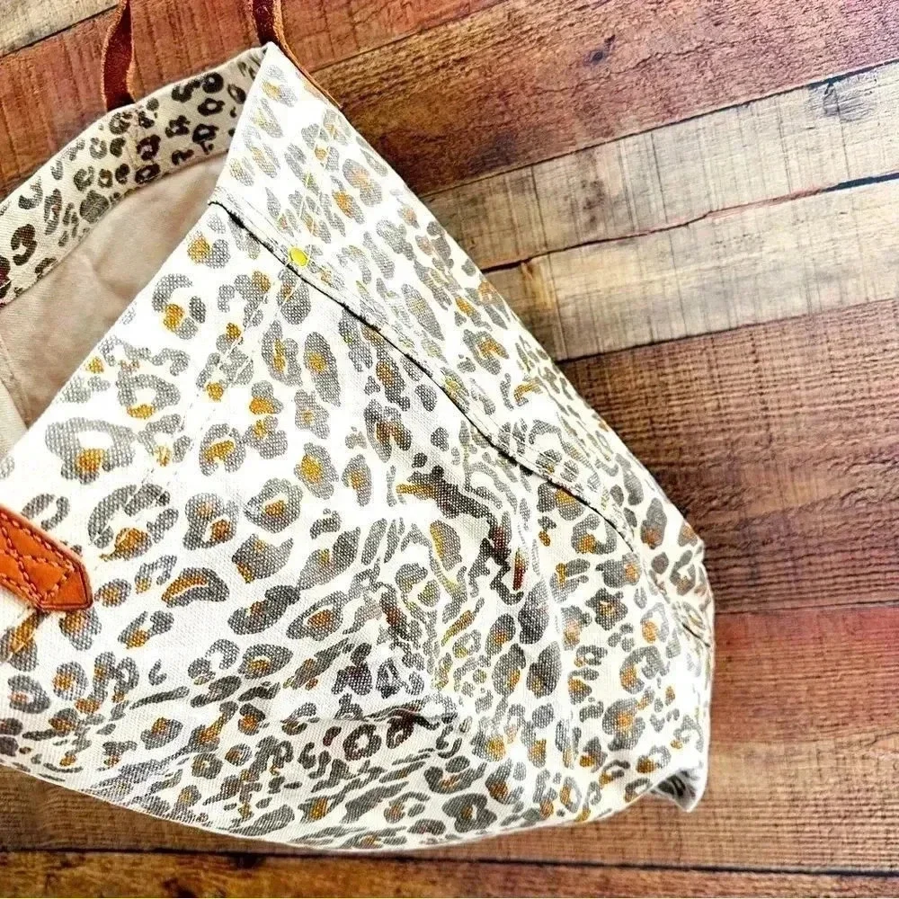 Madewell The Canvas Transport Tote Print Edition Cheetah/Leopard